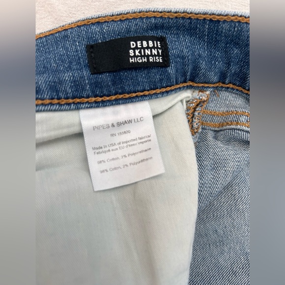 Veronica Beard Debbie High Waist Raw Hem Skinny Jeans - Picture 8 of 8